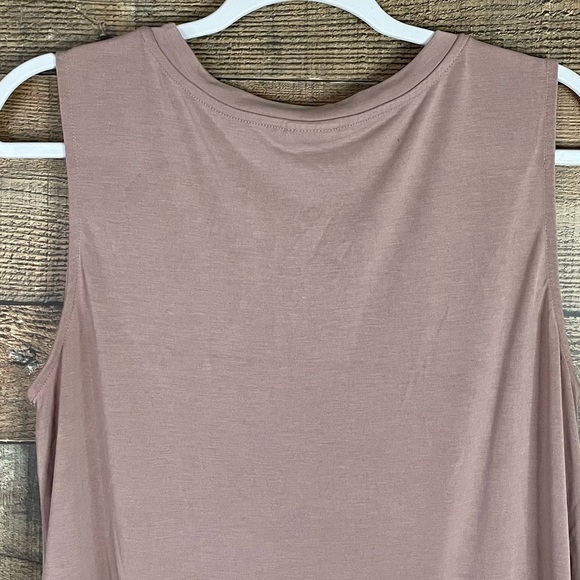Mote Mauve Pink Drop Waist Tank Top Size Large - Picture 7 of 10